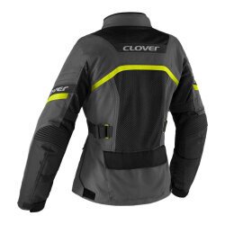 Clover Ventouring-4 WP Korumalı Kadın Motosiklet Montu Gri / Siyah / Kırmızı - 2