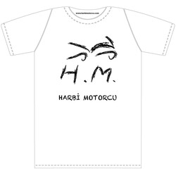 GARAJJ Harbi Motorcu Tişörtü Beyaz 