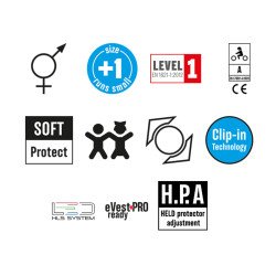 Held 4-Touring II Korumalı Motosiklet Montu Siyah / Kırmızı - 3