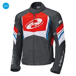 GARAJJ Held Baxley Korumalı Motosiklet Montu Siyah / Kırmızı / Mavi - 1