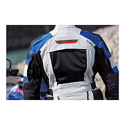 Held Carese 3 Adventure Korumalı Motosiklet Montu Gri / Mavi - 6