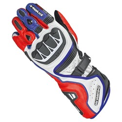 Held Chikara RR Sport Korumalı Motosiklet Eldiveni Beyaz / Kırmızı / Mavi - 1