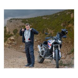 Held Hakuna Matata 3 Adventure Korumalı Motosiklet Montu Gri / Mavi - 5