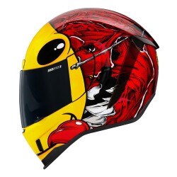 Icon Airform Brozak MIPS Kapalı Motosiklet Kaskı Kırmızı / Sarı - ICON