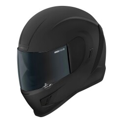 Icon Airform Dark Kapalı Motosiklet Kaskı Mat Siyah 