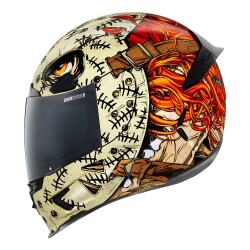 Icon Airframe Pro Topshelf Kapalı Motosiklet Kaskı Siyah / Beyaz / Kahverengi / Turuncu - ICON