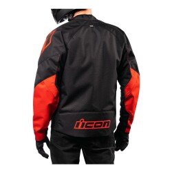 GARAJJ Icon Hooligan Korumalı Motosiklet Montu Siyah / Kırmızı - 4