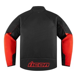 GARAJJ Icon Hooligan Korumalı Motosiklet Montu Siyah / Kırmızı - ICON (1)