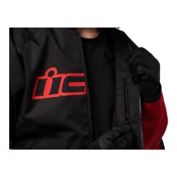 GARAJJ Icon Hooligan Korumalı Motosiklet Montu Siyah / Kırmızı - 7