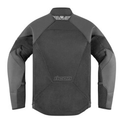 GARAJJ Icon Mesh AF LTHR Korumalı File Motosiklet Montu Siyah / Siyah - 2