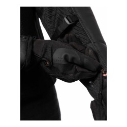 GARAJJ Icon Mesh AF LTHR Korumalı File Motosiklet Montu Siyah / Siyah - 9