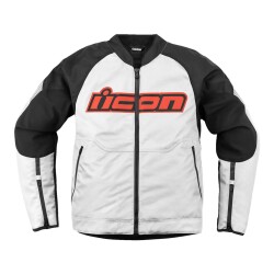 GARAJJ Icon Overlord 3 Korumalı Motosiklet Montu Siyah / Beyaz 