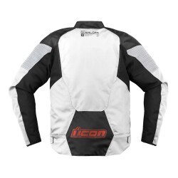 GARAJJ Icon Overlord 3 Korumalı Motosiklet Montu Siyah / Beyaz - 2