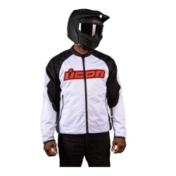 GARAJJ Icon Overlord 3 Korumalı Motosiklet Montu Siyah / Beyaz - 3