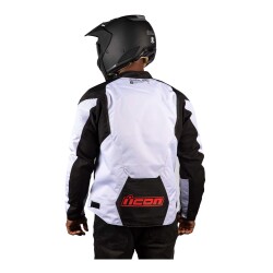 GARAJJ Icon Overlord 3 Korumalı Motosiklet Montu Siyah / Beyaz - 4