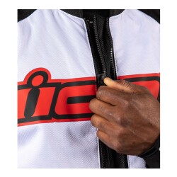 GARAJJ Icon Overlord 3 Korumalı Motosiklet Montu Siyah / Beyaz - 5