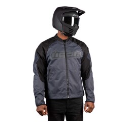 GARAJJ Icon Overlord 3 Korumalı Motosiklet Montu Siyah / Koyu Gri - 3