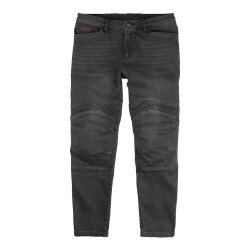 Icon Slabtown Denim Korumalı Motosiklet Pantolonu Siyah - 1