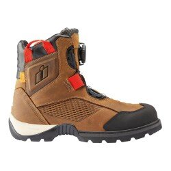 GARAJJ Icon Stormhawk Korumalı Motosiklet Botu Kahverengi - 3