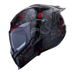 Icon Ultraflite Misanthrope MIPS Kapalı Motosiklet Kaskı Siyah / Kırmızı - ICON (1)