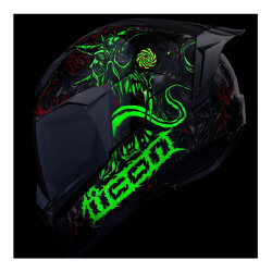 Icon Ultraflite Misanthrope MIPS Kapalı Motosiklet Kaskı Siyah / Kırmızı - 4