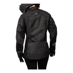 Icon Womens Hooligan CE Korumalı Kadın Motosiklet Montu Siyah - 4