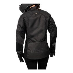 Icon Womens Hooligan CE Korumalı Kadın Motosiklet Montu Siyah - 4