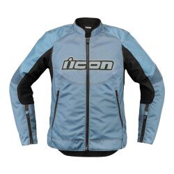 GARAJJ Icon Womens Overlord 3 Korumalı Kadın Motosiklet Montu Siyah / Mavi 