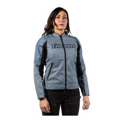 GARAJJ Icon Womens Overlord 3 Korumalı Kadın Motosiklet Montu Siyah / Mavi - 3