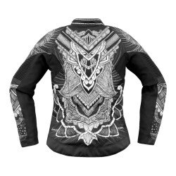 GARAJJ Icon Womens Overlord 3 Noble Korumalı Kadın Motosiklet Montu Siyah / Gri - 2