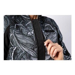 GARAJJ Icon Womens Overlord 3 Noble Korumalı Kadın Motosiklet Montu Siyah / Gri - 6