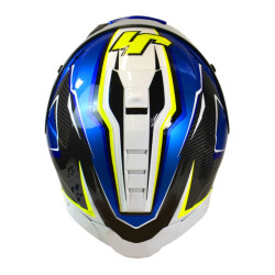 Just1 J-GPR Baldassarri Replika Kapalı Motosiklet Kaskı Siyah / Mavi / Beyaz - 5