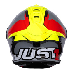 Just1 J-GPR F Cariscasulo Replika Kapalı Motosiklet Kaskı Siyah / Kırmızı / Beyaz - 6