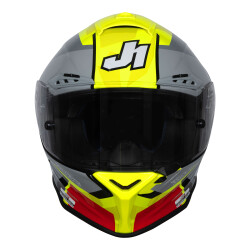 Just1 J-GPR F Cariscasulo Replika Kapalı Motosiklet Kaskı Siyah / Kırmızı / Beyaz - 5