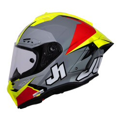 Just1 J-GPR F Cariscasulo Replika Kapalı Motosiklet Kaskı Siyah / Kırmızı / Beyaz - 3
