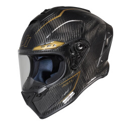 Just1 J-GPR Golden Road Carbon Kapalı Motosiklet Kaskı Siyah / Altın - JUST1