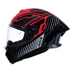 Just1 J-STR Tactical Kapalı Motosiklet Kaskı Kırmızı / Gümüş - 5