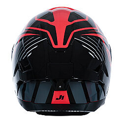 Just1 J-STR Tactical Kapalı Motosiklet Kaskı Kırmızı / Gümüş - 4