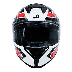 Just1 J-STR Union Kapalı Motosiklet Kaskı Kırmızı / Beyaz - 3