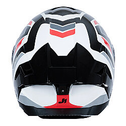Just1 J-STR Union Kapalı Motosiklet Kaskı Kırmızı / Beyaz - 4