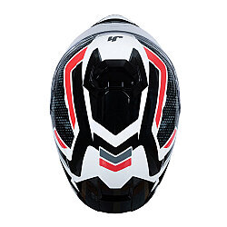 Just1 J-STR Union Kapalı Motosiklet Kaskı Kırmızı / Beyaz - 6