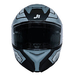 Just1 J-STR Union Kapalı Motosiklet Kaskı Mat Siyah / Gri - 3
