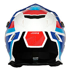 Just1 J34 Pro Globe Kapalı Motosiklet Kaskı Mavi / Beyaz / Kırmızı - 4