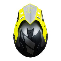 Just1 J34 Pro Outer Space Kapalı Motosiklet Kaskı Siyah / Antrasit / Sarı - 5