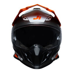 Just1 J34 Pro Outerspace Kapalı Motosiklet Kaskı Siyah / Antrasit / Oranj - 3