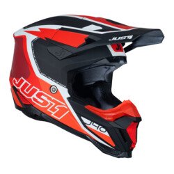 Just1 J40 Flash Off-Road Kaskı Kırmızı / Beyaz / Siyah - 2