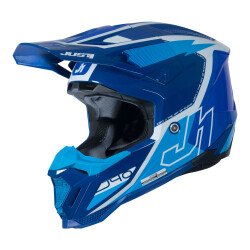 Just1 J40 Flash Off-Road Kaskı Mavi / Beyaz 
