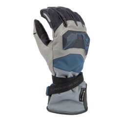 Klim Badlands GTX Uzun Korumalı Motosiklet Eldiveni Gri / Mavi - 1