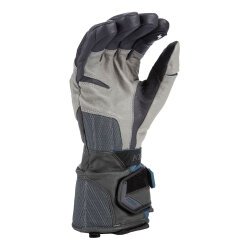 Klim Badlands GTX Uzun Korumalı Motosiklet Eldiveni Gri / Mavi - 2