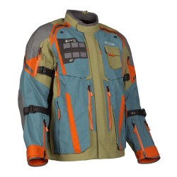 Klim Badlands PRO A3 GTX Korumalı Motosiklet Montu Mavi / Gri - 5